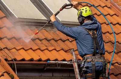 Démoussage et hydrofuge de toiture à Challex